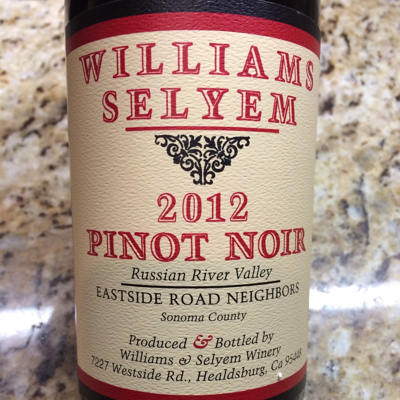 Williams Selyem Eastside Road Neighbors Pinot Noir