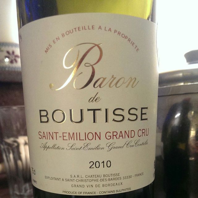 Baron de Boutisse Saint-Emilion Grand Cru Red Bordeaux Blend