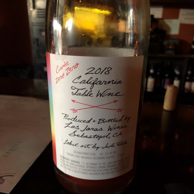 Las Jaras Wines Superbloom Cuvée Zero Zero California Rosé Blend 2018