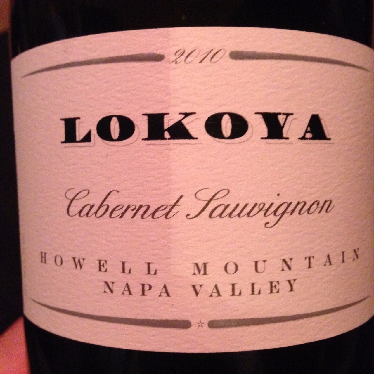 Lokoya Howell Mountain Cabernet Sauvignon