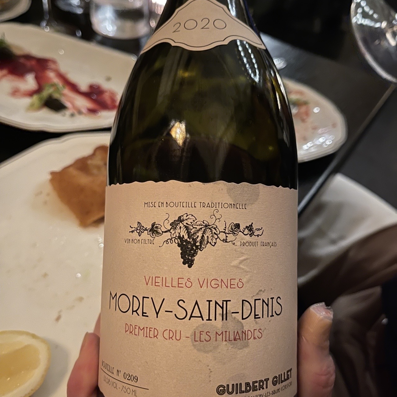 ギルベール ジレ モレ サン ドニ コルヴェ クルニーユ 2022 Guilbert Gillet Vieilles Vignes Morey-Saint-Denis 1er Cru