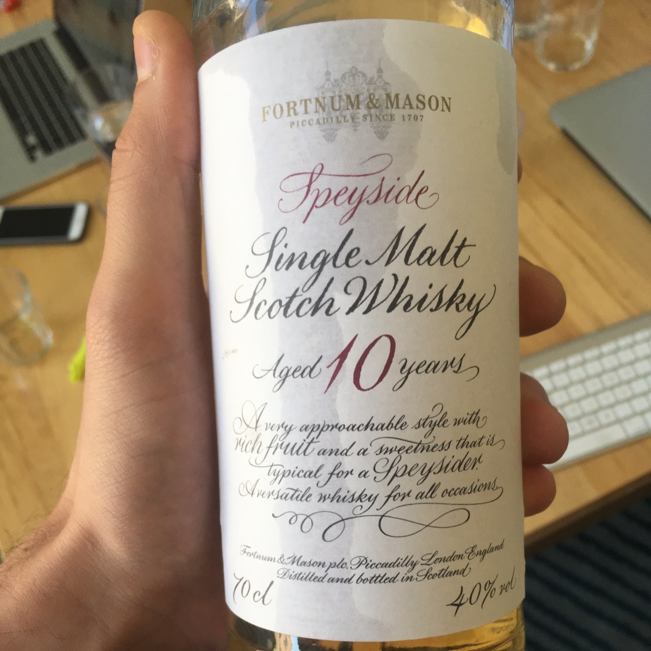 Fortnum & Mason Aged 10 Years Single Malt Scotch Whisky