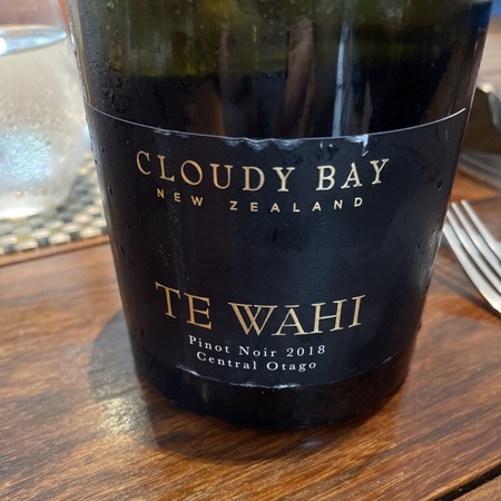 Cloudy Bay : Pinot Noir Te Wahi 2018