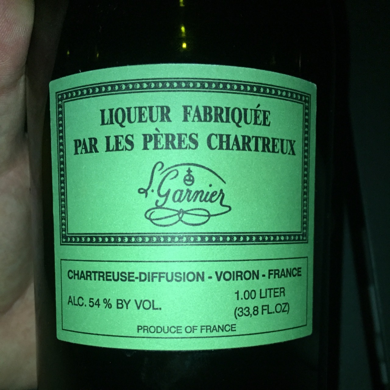 L. Garnier Liqueur Fabriquée Par Les Pères Chartreux