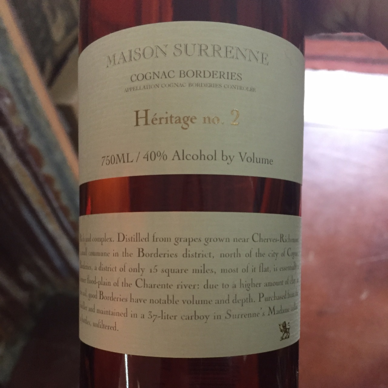 Maison Surrenne Heritage no. 2 Cognac Borderies NV – B-21