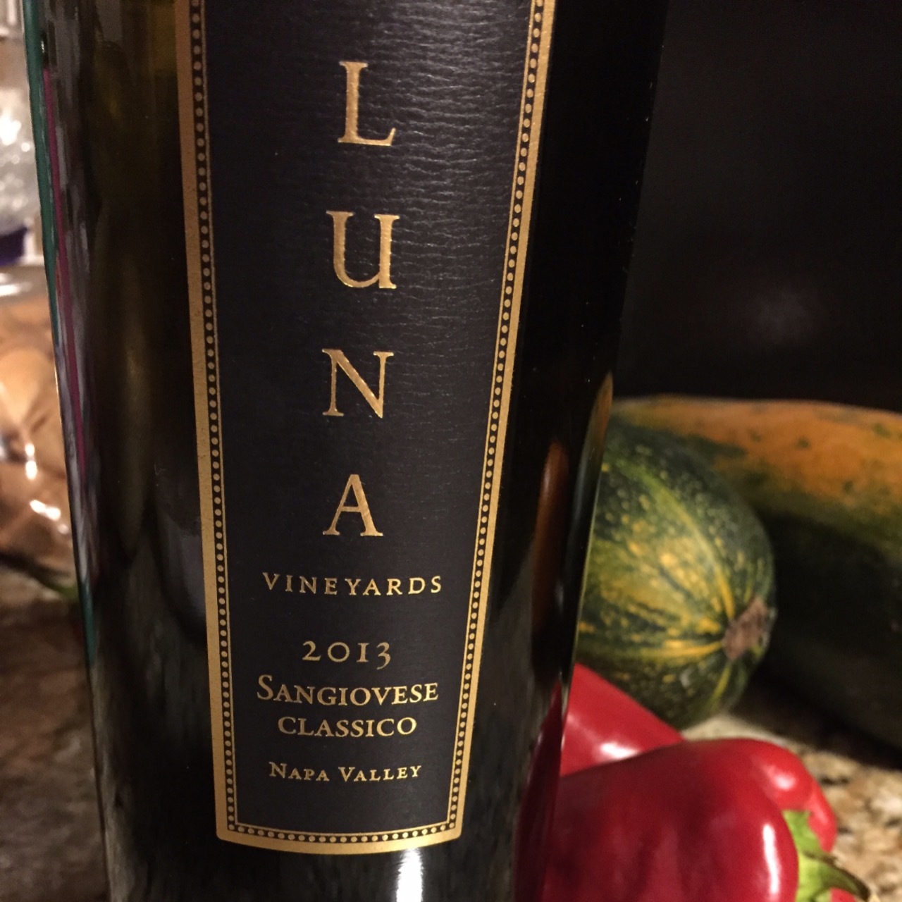 Luna Vineyards Classico Napa Valley Sangiovese 