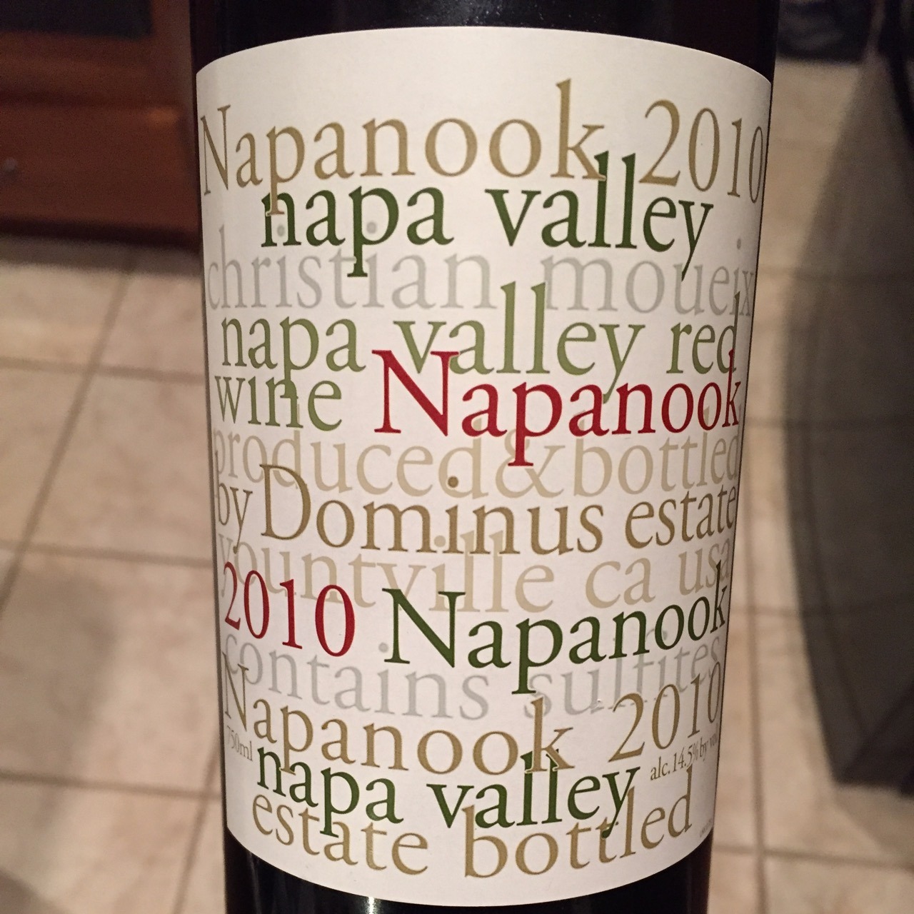 2010 Dominus Estate Napanook Napa Valley Cabernet Sauvignon Blend