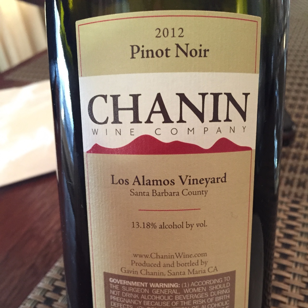 Chanin Los Alamos Vineyard Pinot Noir 2018 – Morrell Wine & Spirits