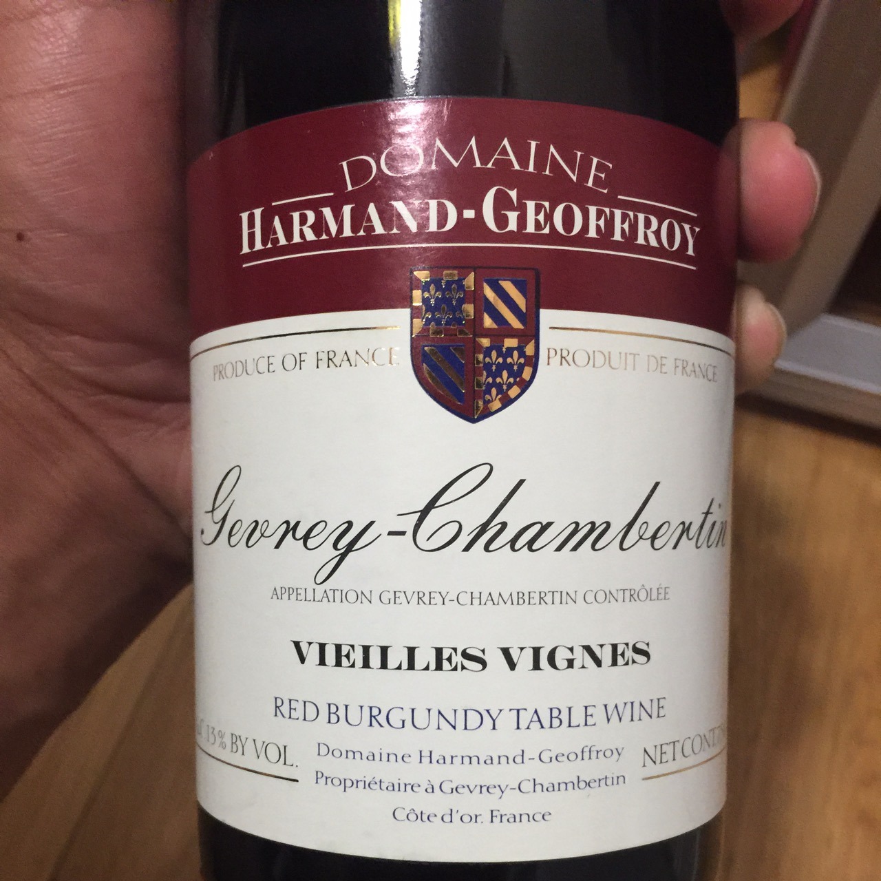 Domaine Harmand-Geoffroy Vieilles Vignes Gevrey-Chambertin Pinot