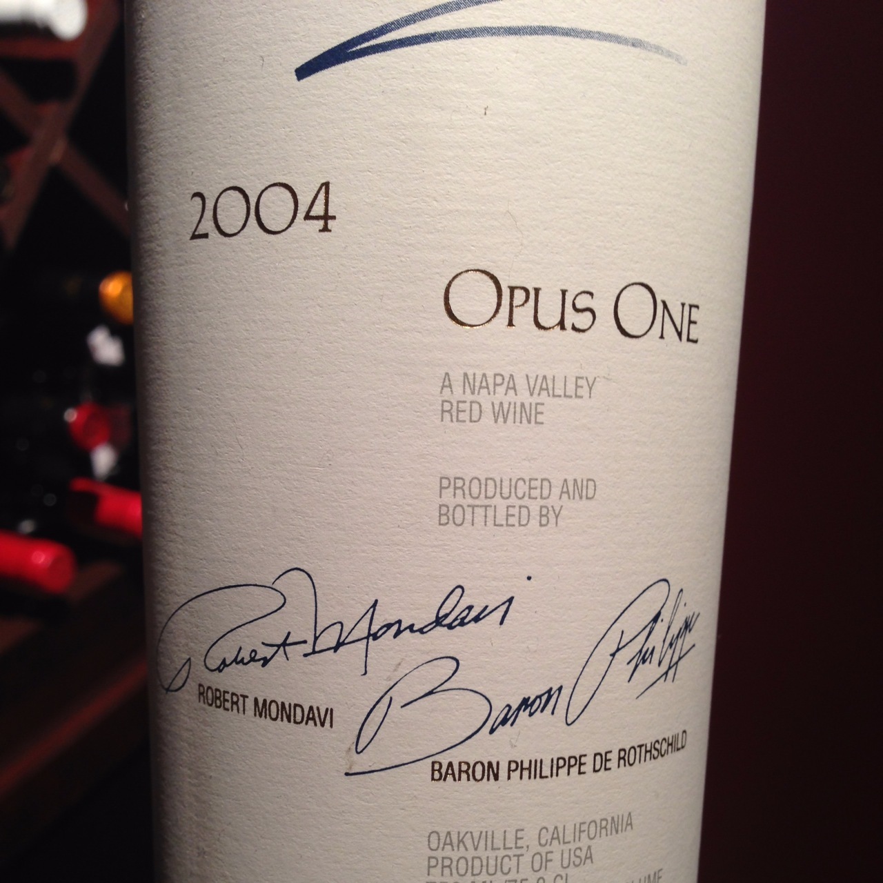 Opus One Napa Valley Cabernet Sauvignon Blend 2004 – Cellaraiders