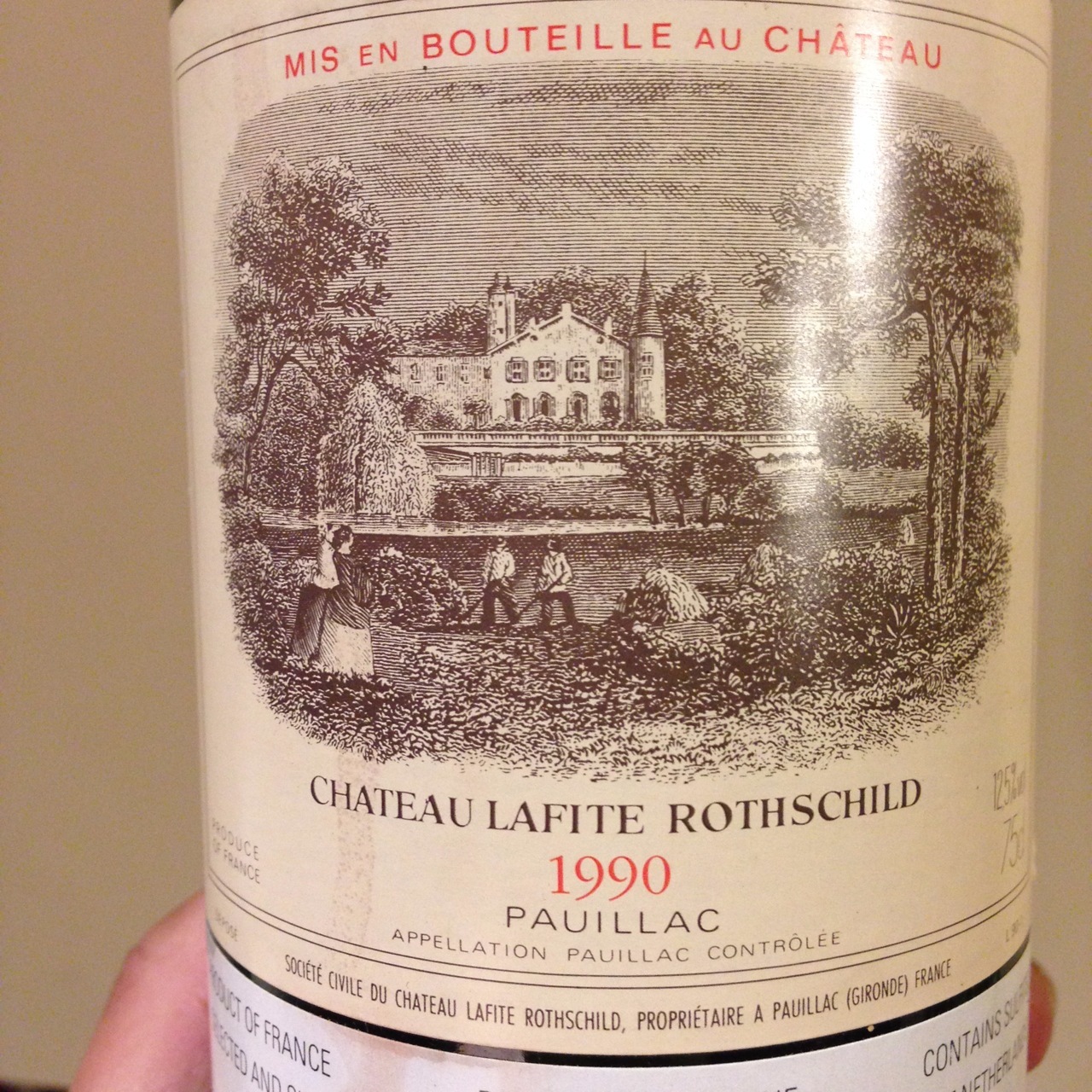 Château Lafite Rothschild Pauillac Red Bordeaux Blend 1989 (1500ml