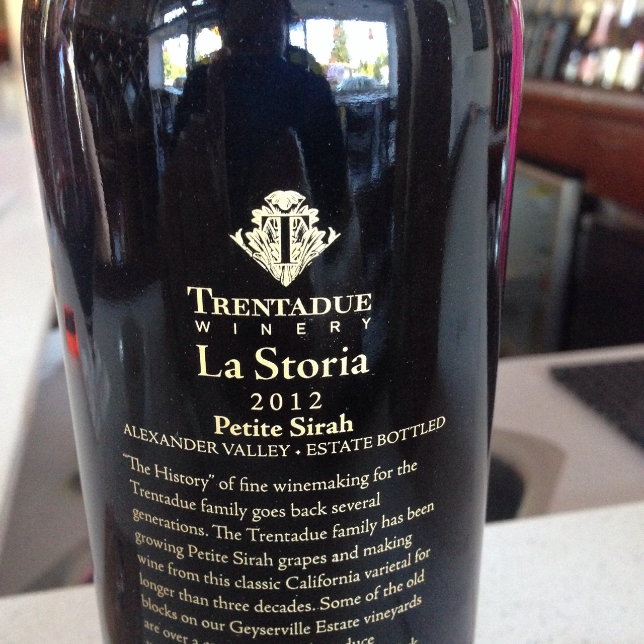 Trentadue Winery La Storia Alexander Valley Petite Sirah 2020