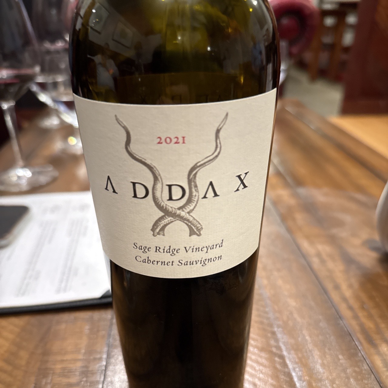 Addax Sage Ridge Vineyard Cabernet Sauvignon