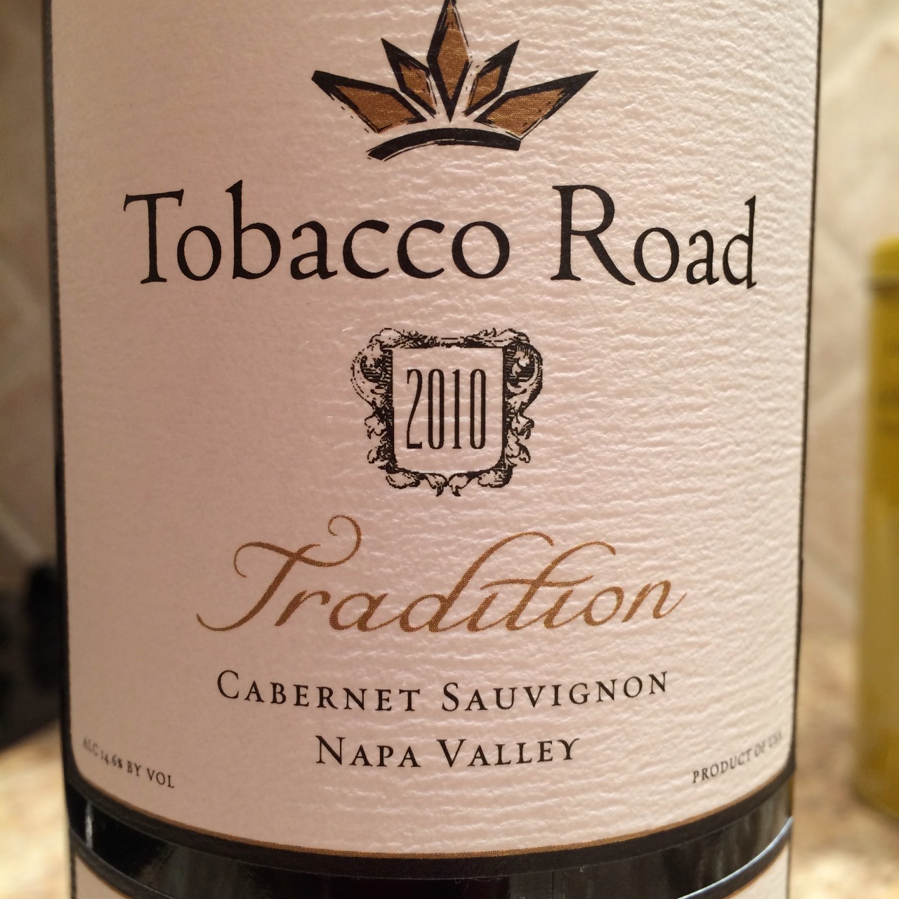 tobacco road wine Tobacco Road Cellars Tradition Cabernet Sauvignon