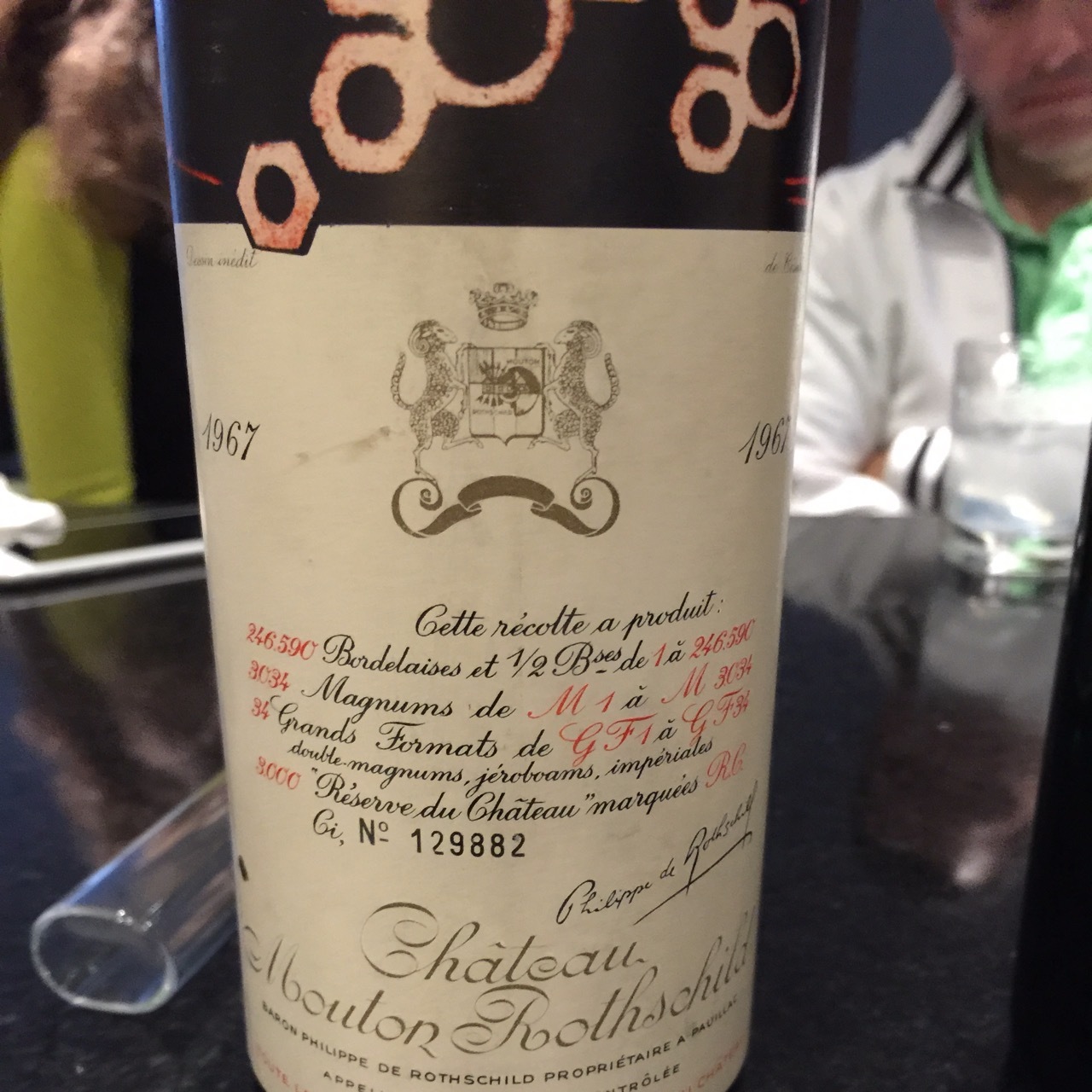 Château Mouton Rothschild 1967 750ml 1967 Château Mouton Rothschild, Pauillac – Wine Consigners Inc.