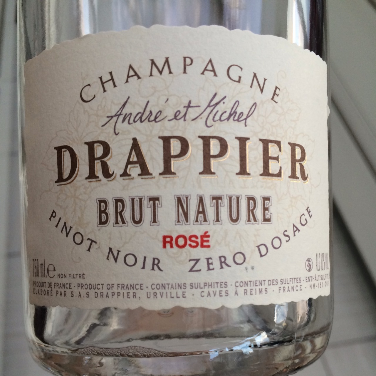 Drappier Zero Dosage Rosé Brut Nature Champagne Pinot Noir – Schneider's of Capitol Hill