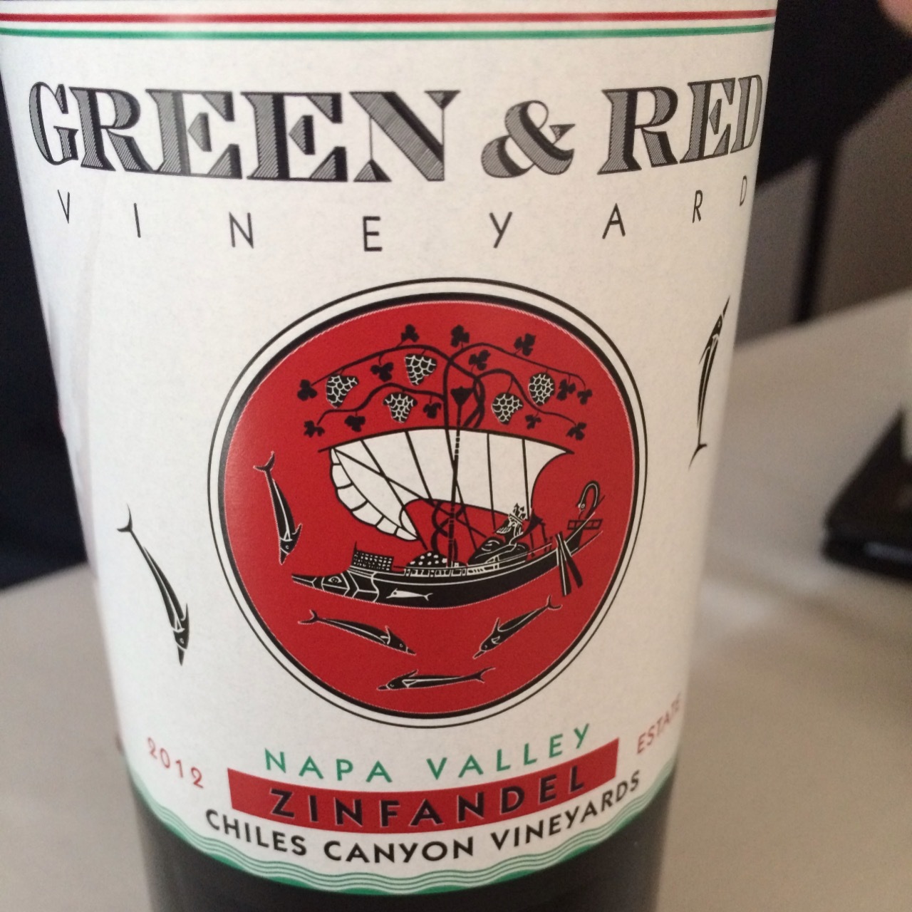 Green & Red Vineyards Chiles Canyon Vineyards Zinfandel