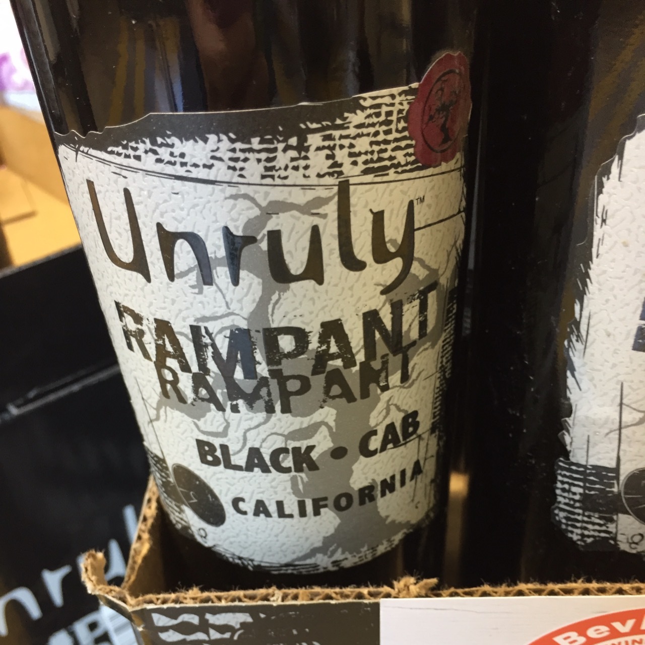 Unruly Wine Cellars Rampant California Black Cab