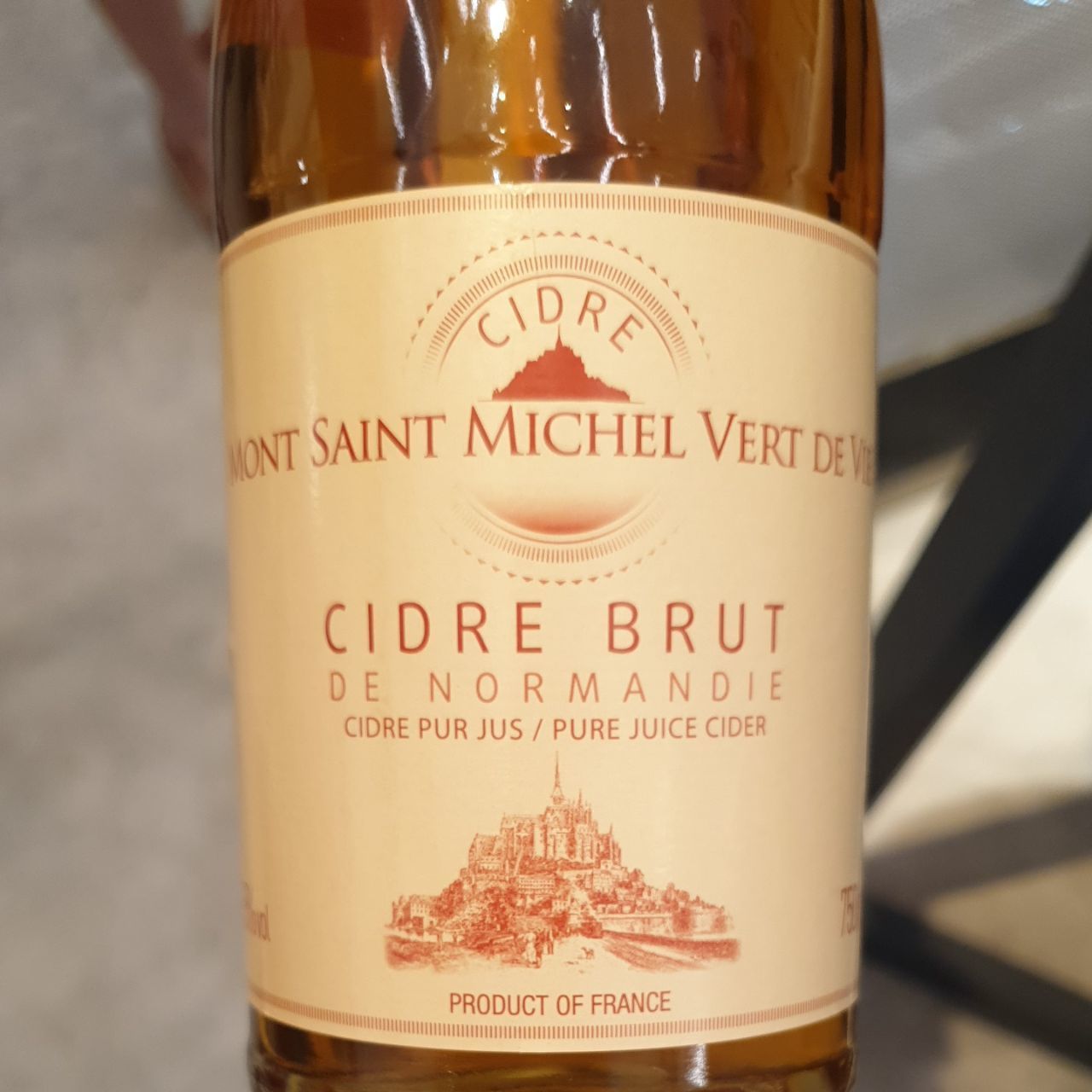 Mont Saint Michel Vert de Vie Cidre Brut de Normandie
