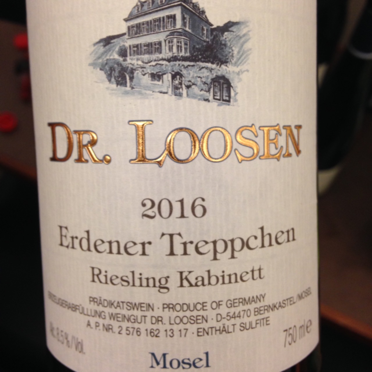 Dr Loosen Erdener Treppchen Kabinett Mosel Riesling 16 B 21