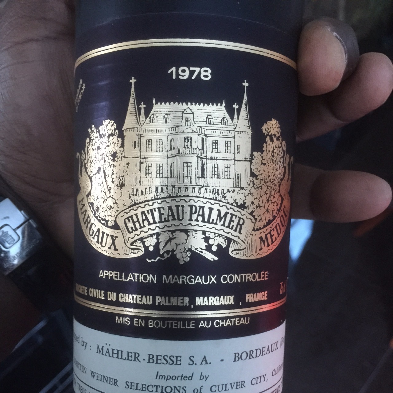 1978 Château Palmer Margaux Red Bordeaux Blend
