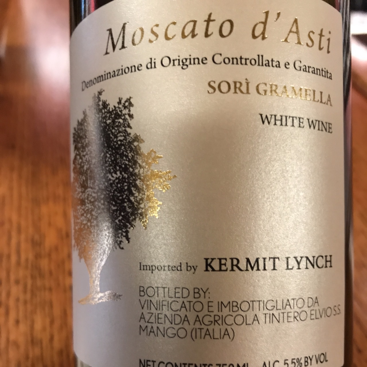 2019 Moscato d'Asti “Sorì Gramella” Cantine Elvio Tintero - Kermit Lynch  Wine Merchant