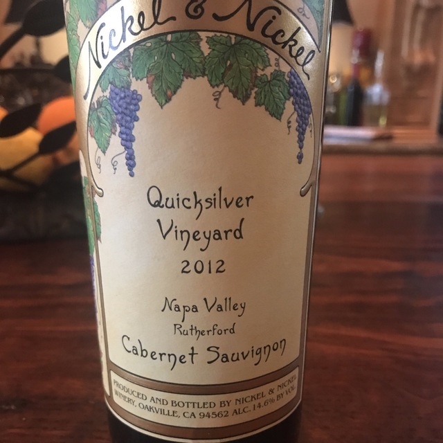 Nickel & Nickel Quicksilver Vineyard Cabernet Sauvignon 2012 – Morrell ...