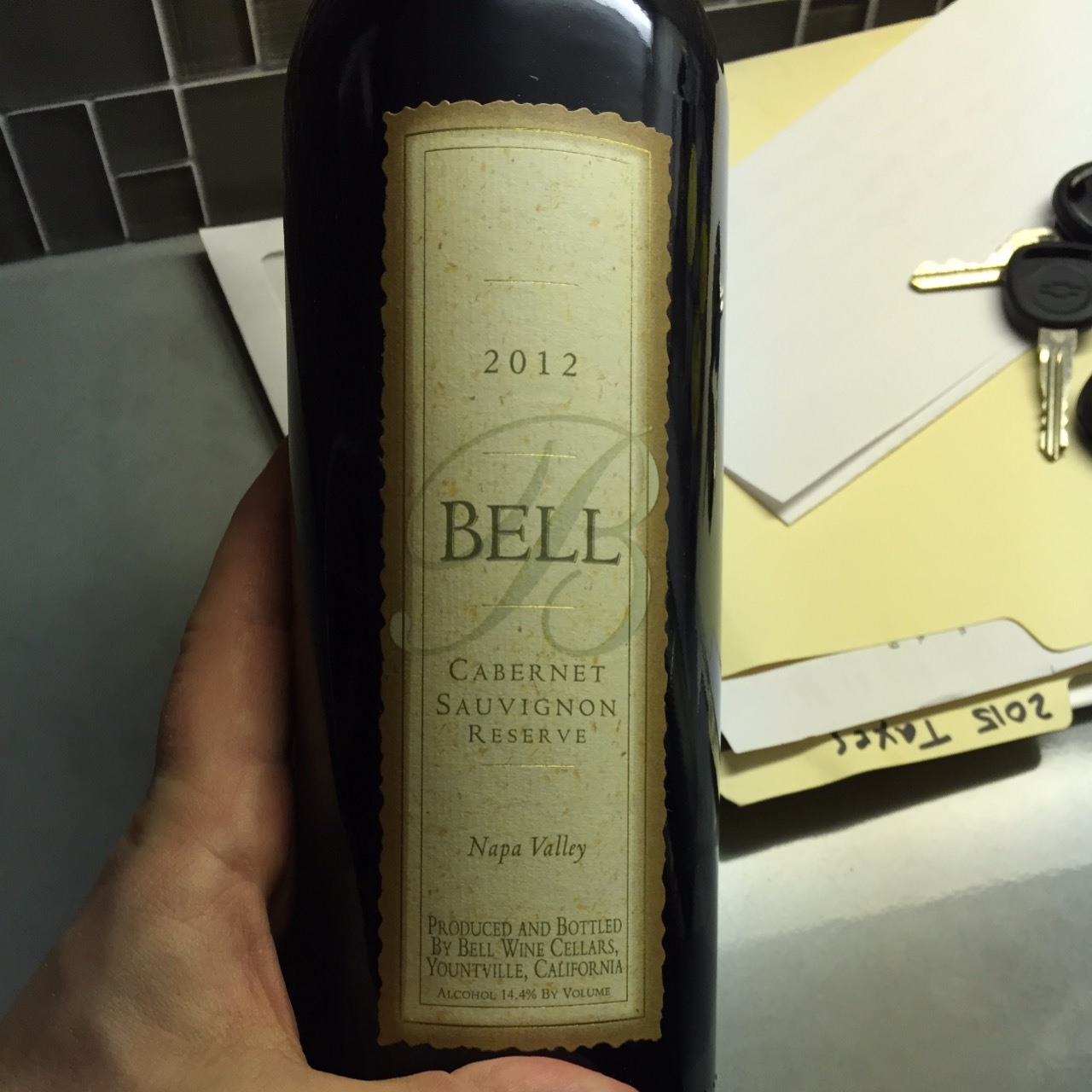 Bell Wine Cellars Reserve Napa Valley Sauvignon