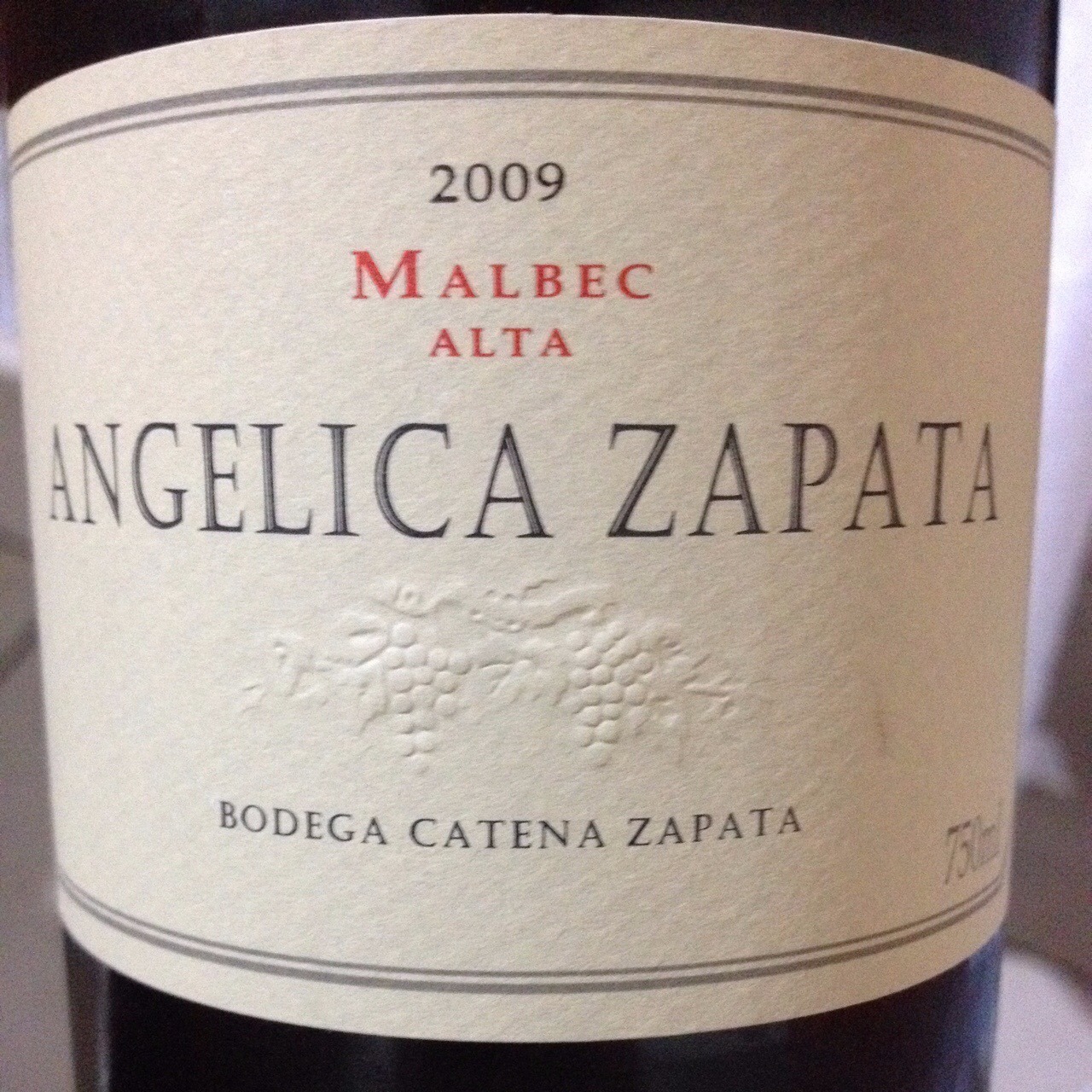 Bodega Catena Zapata Angelica Zapata Alta Malbec
