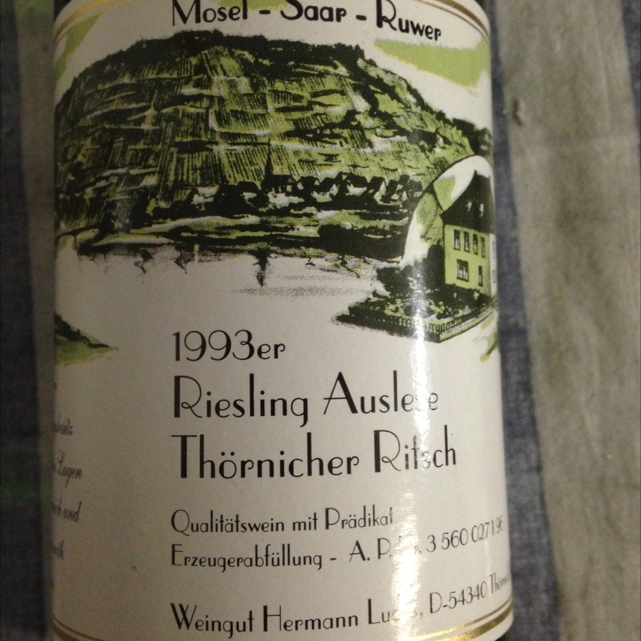 Weingut Hermann Ludes Thörnicher Ritsch Auslese Riesling