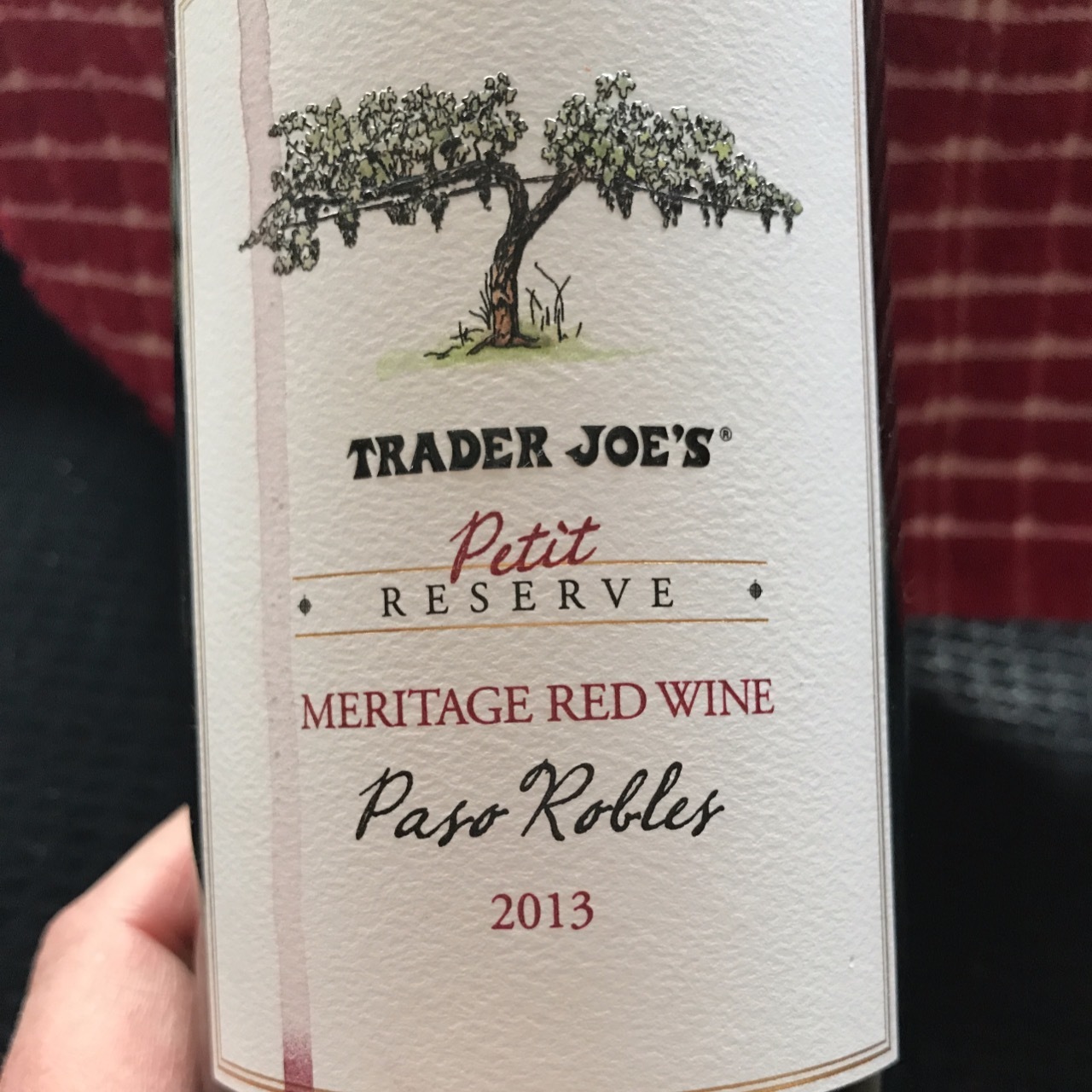 Trader Joe's Petit Reserve Paso Robles Meritage Red Blend