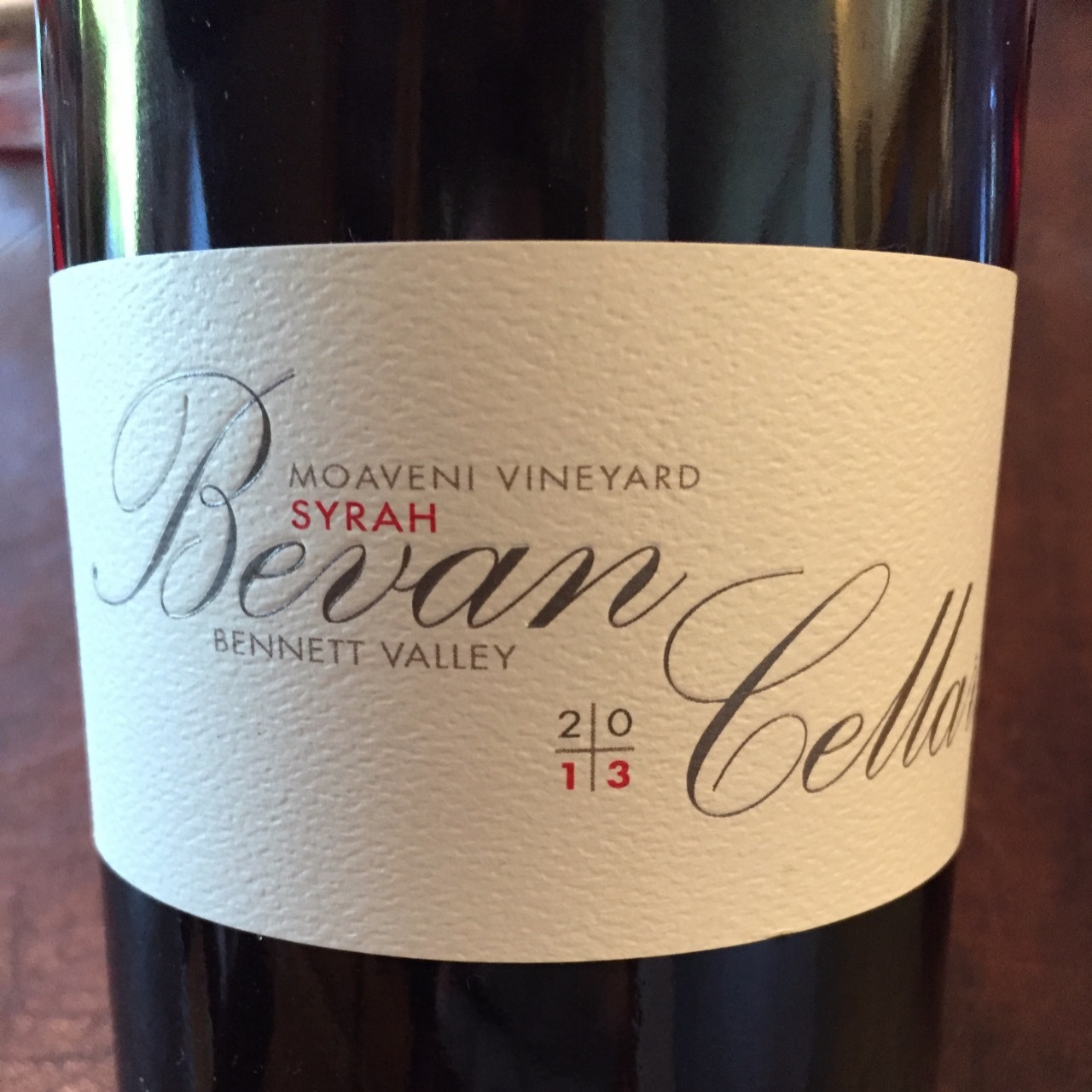 Bevan Cellars Moaveni Vineyard Syrah