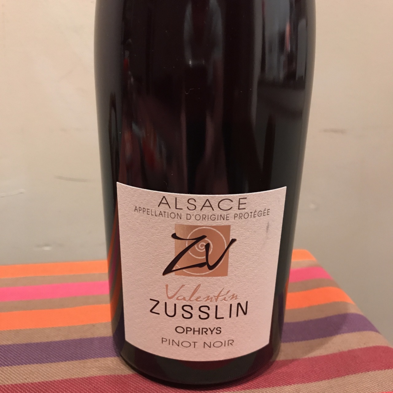 Domaine Valentin Zusslin Ophrys Alsace Pinot Noir 2017