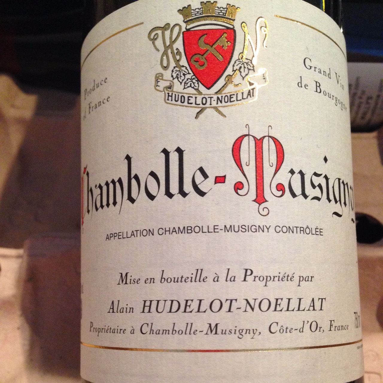 2010年Chambolle-Musigny Hudelot-Noellat シャンボール・ミュジニー